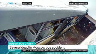 4 killed in Moscow when bus crashes into underground passage