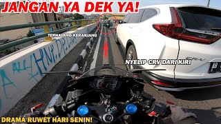 CBR250RR DRAMA RUWET NYELIP MOBIL CRV🤪 | CBR250RR VLOG