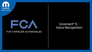 Uconnect® 5 - Voice Recognition | How To | 2023 Chrysler, Dodge, Jeep, Ram \u0026 Wagoneer Vehicles