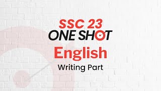 Writing Part | English | SSC 2023 One Shot Live