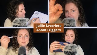 ASMR Jullie Favoriete ASMR Triggers | Voorlezen, Lidsounds, Mic Brushing |Nederlandse Asmr