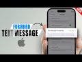 How to Forward Text Message on iPhone?
