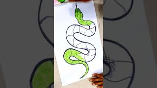 How to draw a Green Python #Python #Shorts