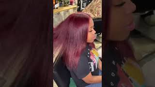How to dye Dark hair Red WITHOUT BLEACH! #blackgirl #hairstyles #naturalhair #sh