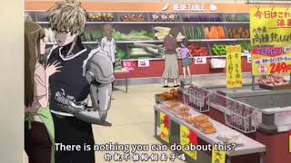 Genos Flirting with Sales Lady