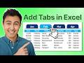 Create Clickable Tabs Inside an Excel Sheet