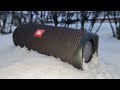 jbl flip 5 bass test in snow