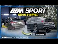 M SPORT Rear Bumper Conversion + Diffuser on a BMW G20 330i