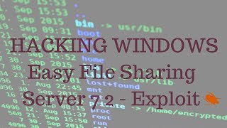 Hacking windows : Easy File Sharing Server 7 2 - Exploit