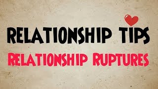Imago Relationship Tips: Relationship Ruptures