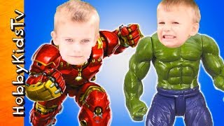 Hulk and HulkBuster Action Figure Toy Review