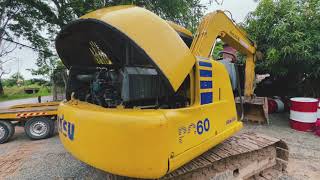 พาดูเครื่องยนต์+ภายใน เจ้า komatsu pc60 เสี่ยพันซ์กัน