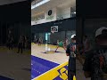 Rui Hachimura with an emphatic dunk during Lakers scrimmage