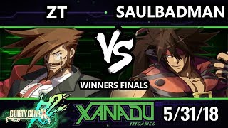 S@X 252 GGXRD2 - Saul Badman (Sol) Vs. ZT (Slayer) - Guilty Gear XRD Rev 2 Winners Finals