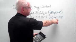 Calculating Total Oxygen Content / CaO2