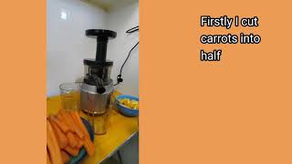 Slow juicer Tefal - juice carrots + orange