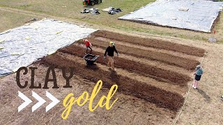 Turning Clay to Gold?  Preparing Our Flower Fields!