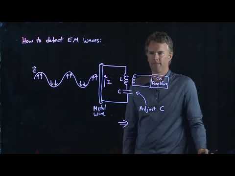 What device is used to detect radio waves?