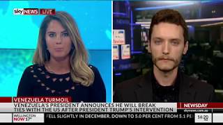 Challenging corporate media bias on US-led Venezuela coup - Ben Norton on Sky News Australia