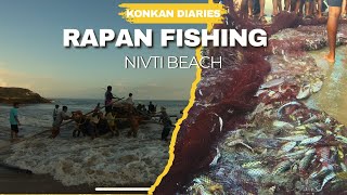 Rapan Fishing in Konkan | Nivti Beach, Vengurla | Shelpi | Traditional Maharashtrian Fishing