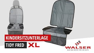 WALSER Kindersitzunterlage Tidy Fred XL, Auto Schutzunterlage für Kindersitze