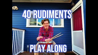 All 40 Drum Rudiments - Play Along