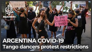 Argentina’s tango dancers protest COVID-19 restrictions