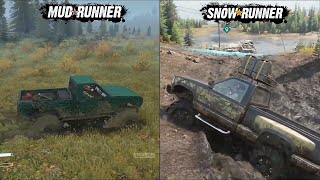 SnowRunner vs MudRunner Comparision | Gameplay Features