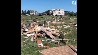 Several homes destroyed by tornado in Mullica Hill, N.J.