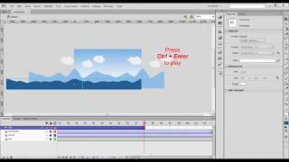 Adobe Flash Tutorial Looping 2D Background Animation