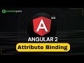 Angular 2 Attribute Binding | Angular 2 Training | Tutorialspoint