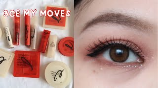 3CE MY MOVES full collection swatches, review, makeup tutorial