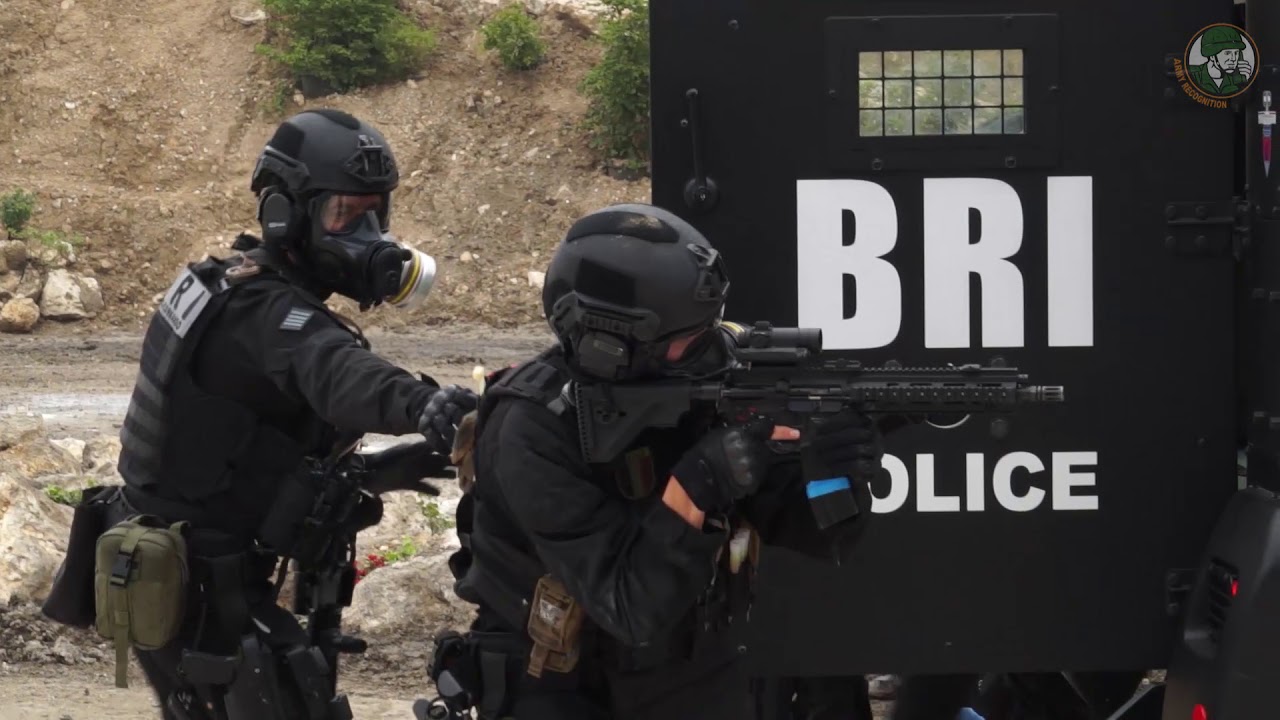 Eurosatory 2018 French National Police BRI SWAT Team Of Paris In Live ...