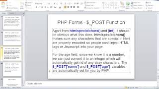 PHP Forms Post Function 2017