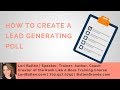 How to Add a Lead Generating Poll to Your Real Estate Agent Website | LoriBallen.com 2018