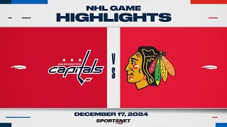 NHL Highlights | Capitals vs. Blackhawks - December 17, 2024