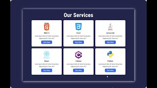 Responsive Service Box Using #css Grid Layout