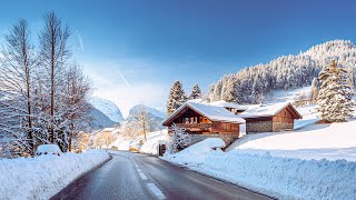 Scenic Winter Drive Wasserfluh Pass Switzerland 🇨🇭❄️ 🚗 Enjoy this  Snowy Swiss Landscapes ☀️ ⛄️ 🫶