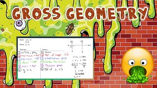 Gross Geometry: Two-Column Proof: Proving Lines Perpendicular