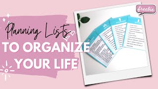 Top 12 Kinds of Lists to Organize Your Life + Free Printable Lists