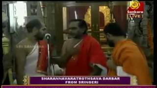 Sharannavaratrothsava Darbar from sringeri