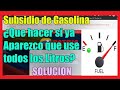 GASOLINA SUBSIDIADA: Apareces que Utilizastes todos los LITROS  y no es así.. I Solución 2020