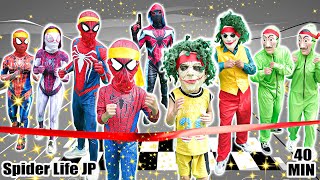 ジョーカーチームとスパイダーマンチームのレース（面白い、アクション映画）