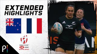 New Zealand v. France | 2024 HSBC WORLD RUGBY SEVENS HIGHLIGHTS | 2/25/24 | NBC Sports