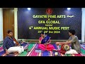 gfa u0026 gfa global s 6th annual music festival dec 2024 concert 10 manasa subramanian