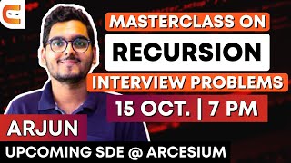 Masterclass on Recursion Problem