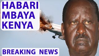 Breaking News: Habari Ya Kutisha Ya Raila Yashtua Wakenya