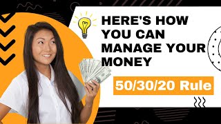 How to Manage Your Finances - the 50/30/20 Budget Plan | Money Skills