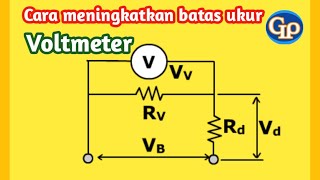 F64 - Voltmeter : Cara meningkatkan  batas ukur dengan hambatan muka