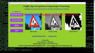 Traffic Sign Identification Using Image Processing Python Project With Source Code